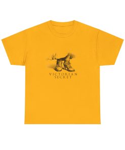 Victorian Secret in black on a shirt in the color Gold - Memento Mary