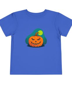Jack-o-lantern on a shirt in the color Royal - Memento Mary