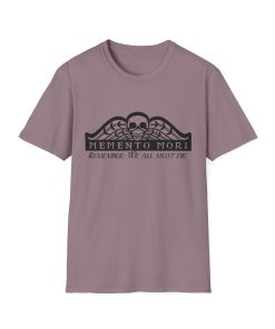 Memento Mori in black on a shirt in the color Paragon - Memento Mary