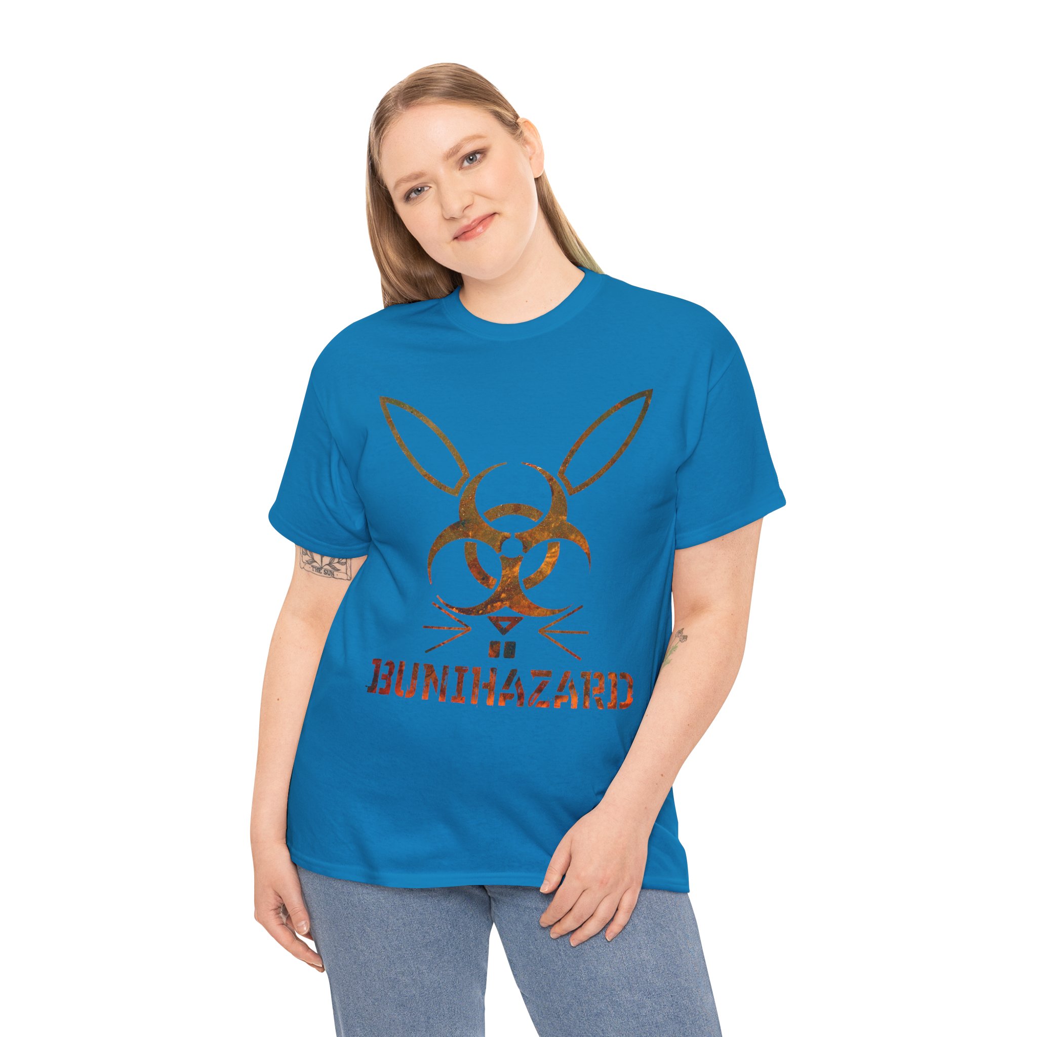 Bunihazard in rust on a shirt in the color Sapphire - Memento Mary