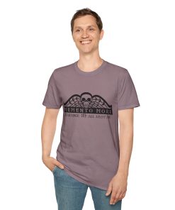 Memento Mori in black on a shirt in the color Paragon - Memento Mary