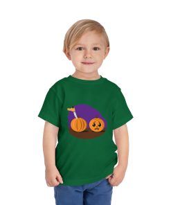 Scared pumpkin on a shirt in the color Kelly - Memento Mary