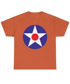 Pre-WWII American Roundel on a shirt in the color Antique Orange - Memento Mary