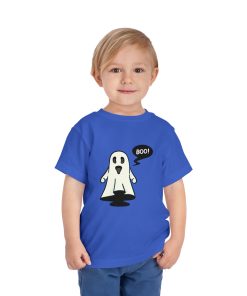 Ghost saying Boo! on a shirt in the color Royal - Memento Mary