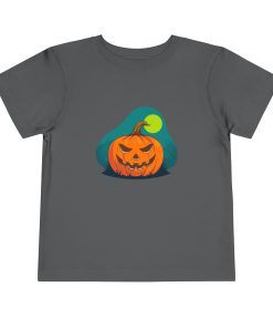 Jack-o-lantern on a shirt in the color Asphalt - Memento Mary