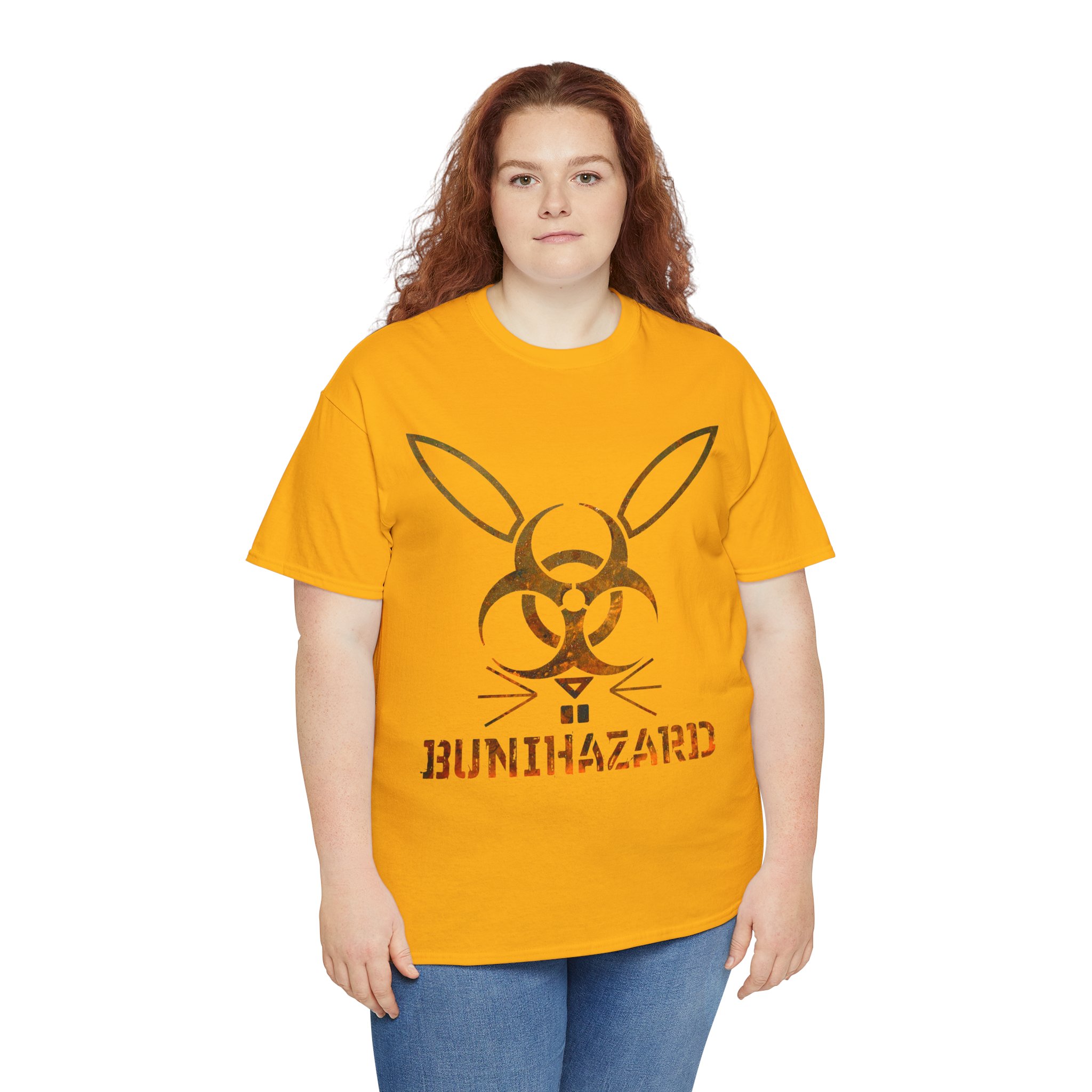 Bunihazard in rust on a shirt in the color Safety Gold - Memento Mary