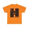 Halloween. Every Day. All Year. Forever in black on a shirt in the color Safety Orange - Memento Mary