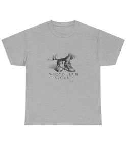 Victorian Secret in black on a shirt in the color Sport Gray - Memento Mary