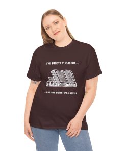 I'm pretty good - but the book was better in white on a shirt in the color of Russet - Memento Mary