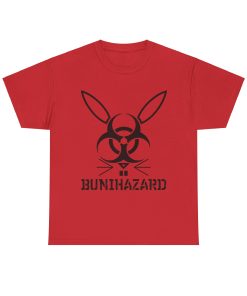Bunihazard in black on a shirt in the color Red - Memento Mary