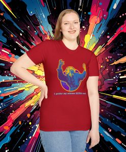 I prefer my science extra mad! on a shirt in the color Cherry Red - Memento Mary