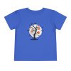 Bats flying around a tree with Jack-o-lanterns on a shirt in the color Royal - Memento Mary