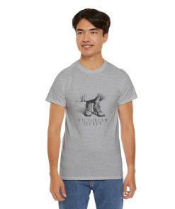 Victorian Secret in black on a shirt in the color Sport Gray - Memento Mary