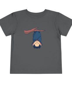 Adorable baby vampire bat on a shirt in the color Graphite - Memento Mary