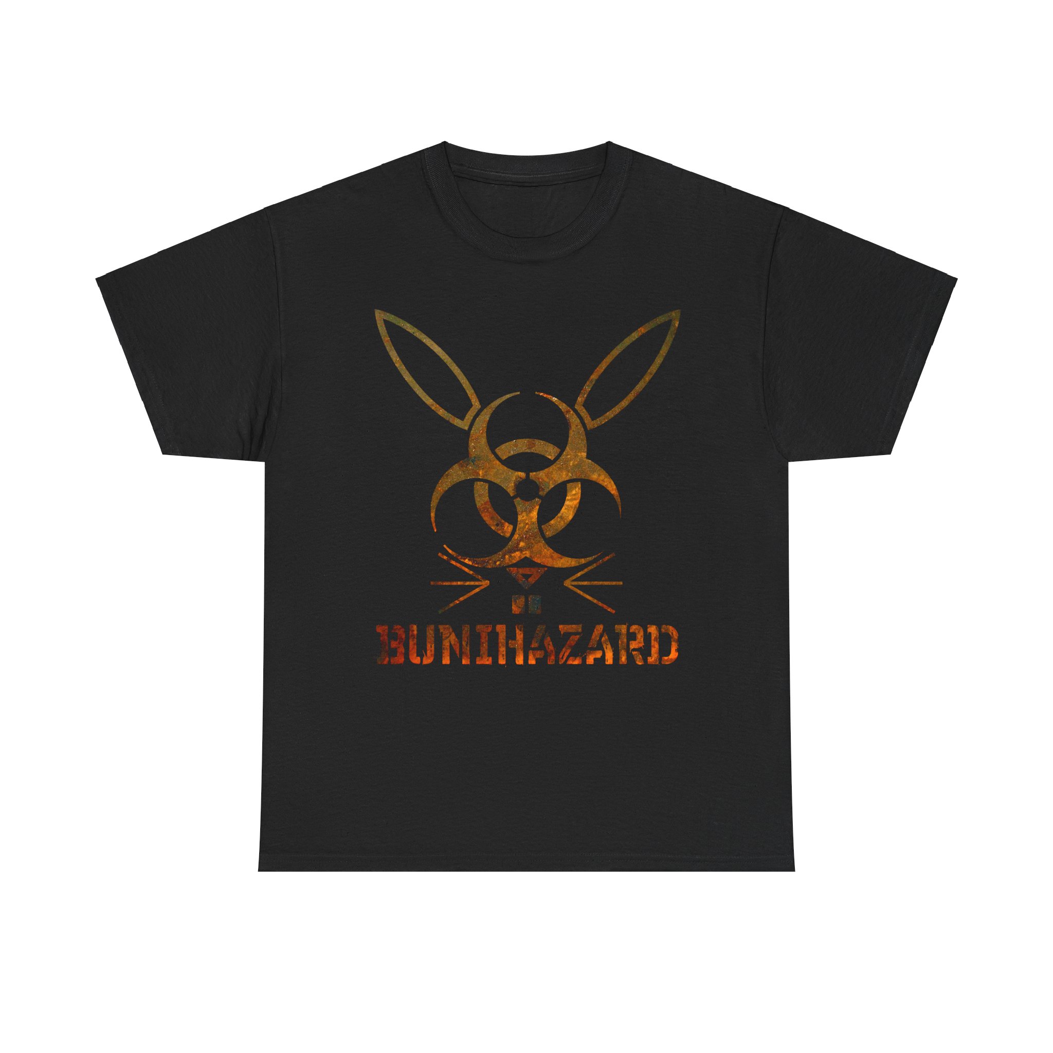 Bunihazard in rust on a shirt in the color Safety Black - Memento Mary