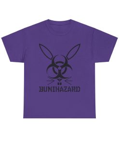 Bunihazard in black on a shirt in the color Purple - Memento Mary