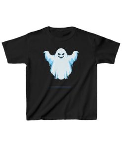 Levitating, slightly menacing ghost on a shirt in the color Black - Memento Mary