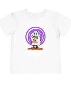 Trick-or-treating ghost on a shirt in the color White - Memento Mary