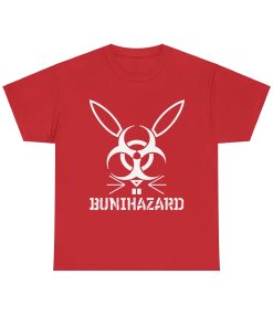 Bunihazard in white on a shirt in the color Red - Memento Mary