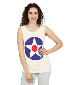 Pre-WWII American Roundel on a tank-top in the color Ivory - Memento Mary
