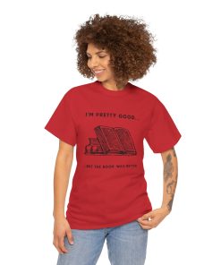 I'm pretty good - but the book was better in black on a shirt in the color Red - Memento Mary