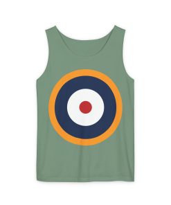 WWII British Roundel on a tank-top in the color Light Green - Memento Mary
