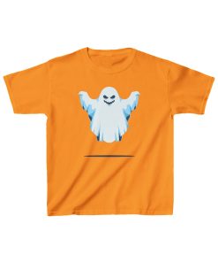 Levitating, slightly menacing ghost on a shirt in the color Tennessee Orange - Memento Mary