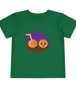 Scared pumpkin on a shirt in the color Kelly - Memento Mary