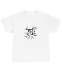 Victorian Secret in black on a shirt in the color White - Memento Mary