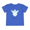 Hovering Ghost on a shirt in the color Royal - Memento Mary