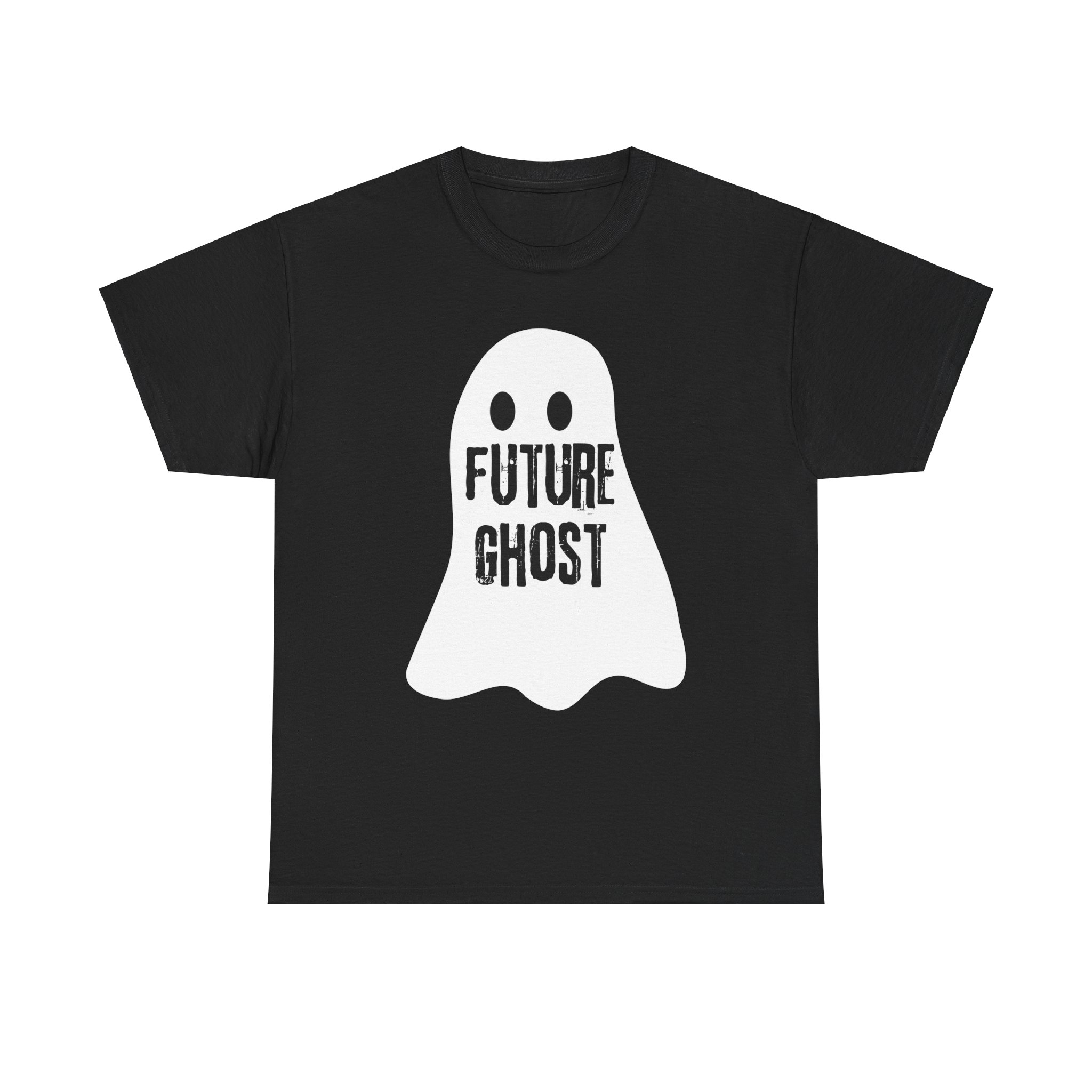 Future Ghost on a shirt in the color Black. - Memento Mary