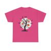 Bats Around The Pumpkin Tree on a tshirt in the color of Heliconia - Memento Mary