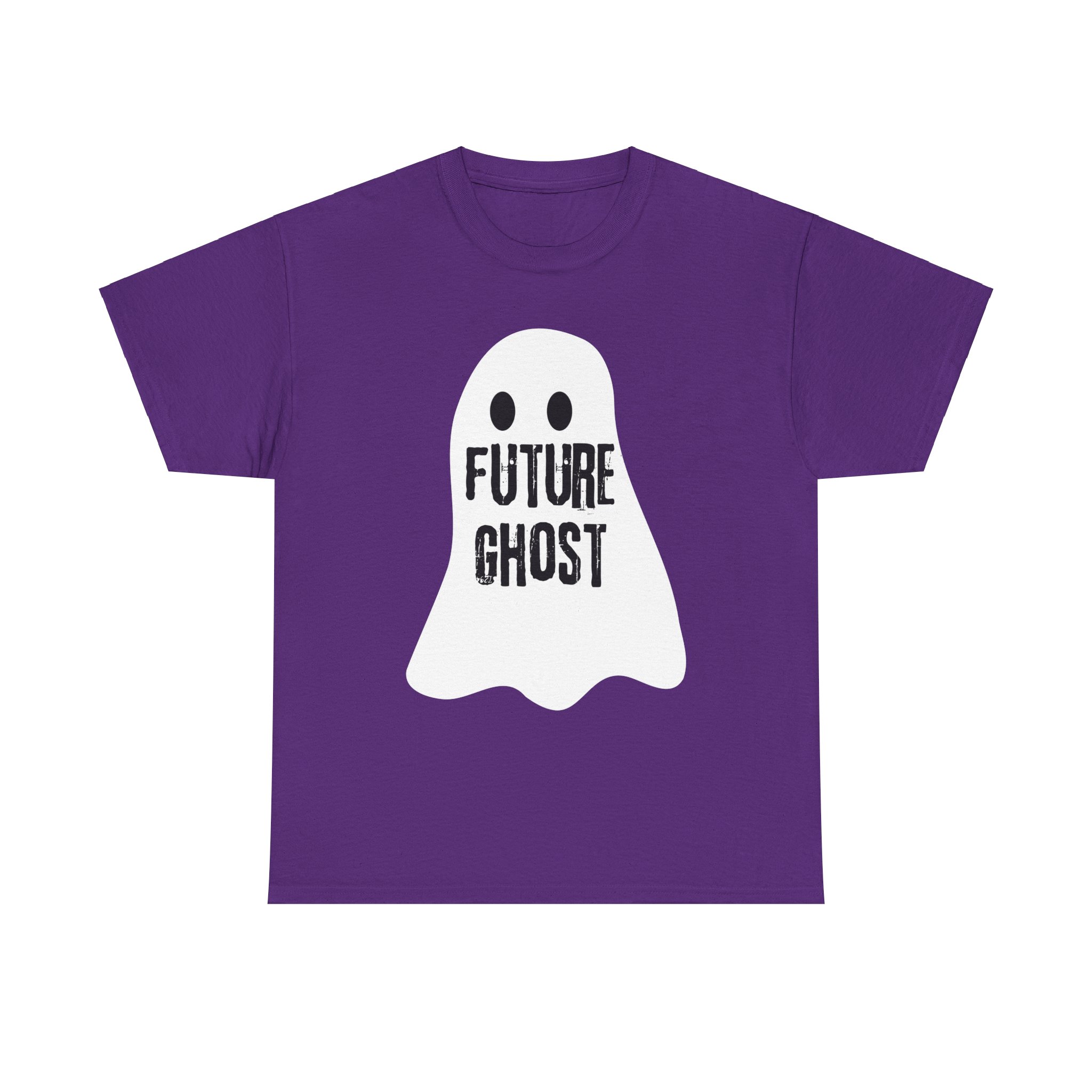 Future Ghost on a shirt in the color Purple. - Memento Mary