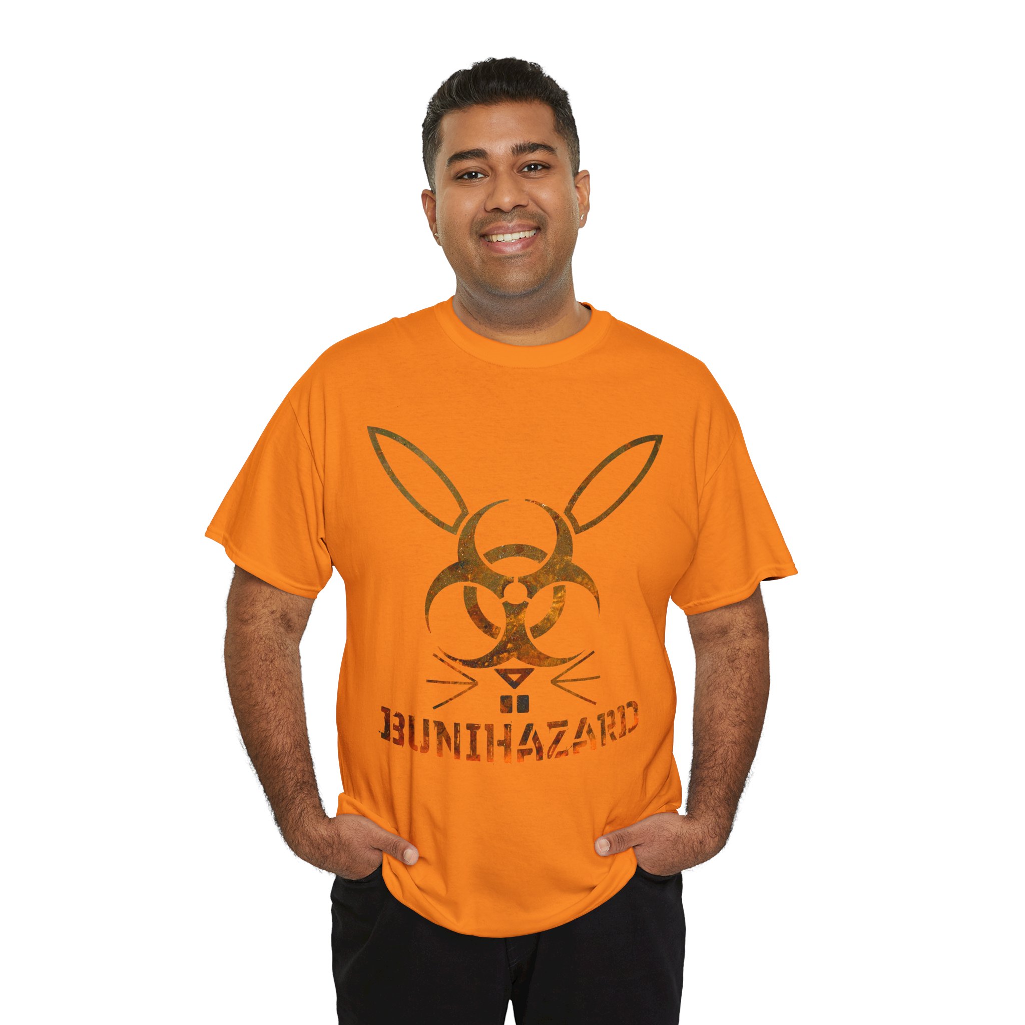 Bunihazard in rust on a shirt in the color Safety Orange - Memento Mary