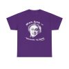 Mad, Bad, and Tiresome to Know on a shirt in the color Purple - Memento Mary