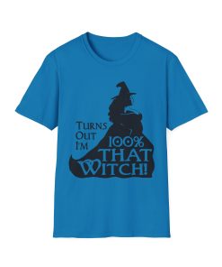 100% THAT witch on a shirt in the color Sapphire - Memento Mary