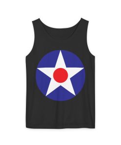 Pre-WWII American Roundel on a tank-top in the color Black - Memento Mary