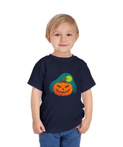 Jack-o-lantern on a shirt in the color Navy - Memento Mary