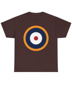 WWII British Roundel on a shirt in the color Russet- Memento Mary