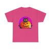 Cat O'Lantern on a tshirt in the color of Heliconia - Memento Mary