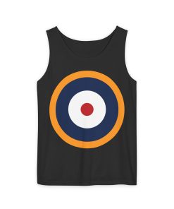 WWII British Roundel on a tank-top in the color Black - Memento Mary