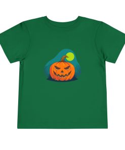 Jack-o-lantern on a shirt in the color Kelly - Memento Mary
