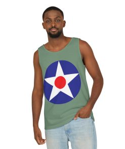 Pre-WWII American Roundel on a tank-top in the color Light Green - Memento Mary