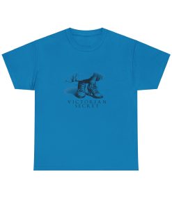 Victorian Secret in black on a shirt in the color Sapphire - Memento Mary