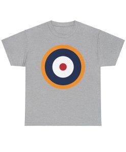 WWII British Roundel on a shirt in the color Sport Gray - Memento Mary