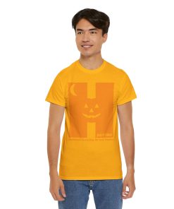 Halloween. Every Day. All Year. Forever in orange on a shirt in the color Gold - Memento Mary