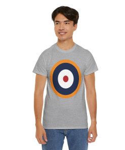 WWII British Roundel on a shirt in the color Sport Gray - Memento Mary