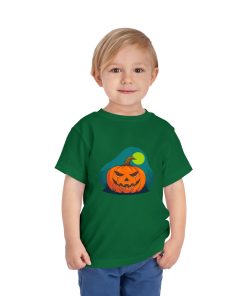 Jack-o-lantern on a shirt in the color Kelly - Memento Mary