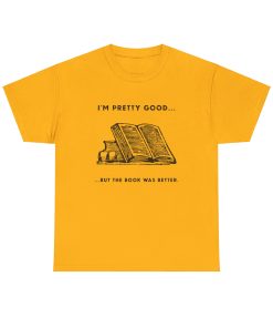I'm pretty good - but the book was better in black on a shirt in the color Gold - Memento Mary