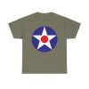 Pre-WWII American Roundel on a shirt in the color Heather Military Green - Memento Mary